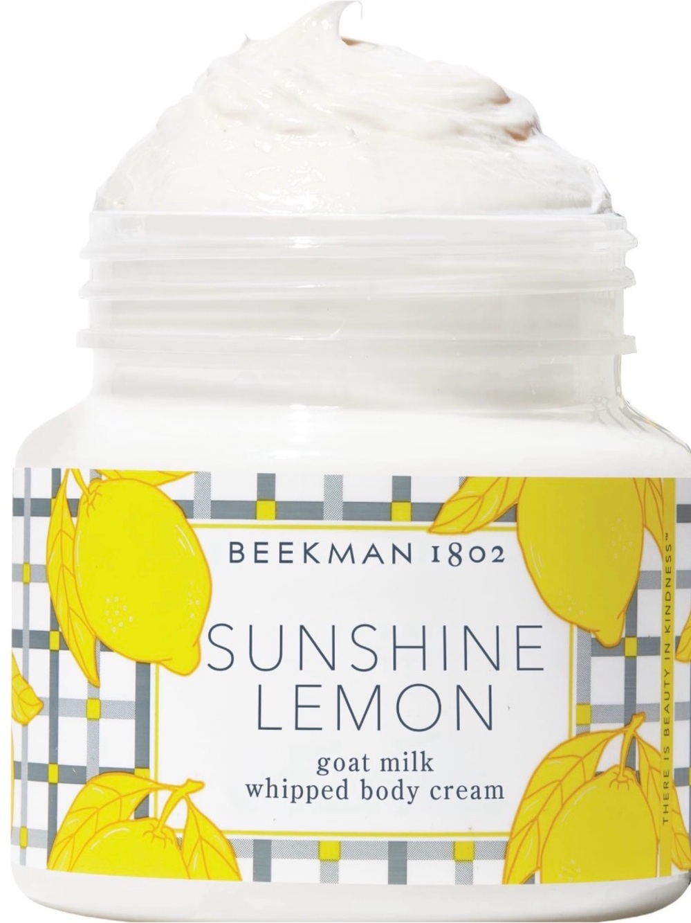 New Beekman 1802 Sunshine Lemon Whipped Body Cream - Yellow & White